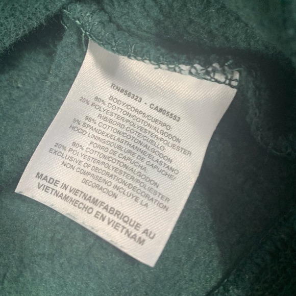 Nike Michigan State Spartans Hoodie Boys Medium Green Full Zip Sweatshirt Swoosh - Picture 10 of 13